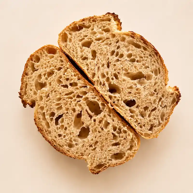 Pane antico, mollica alveolata